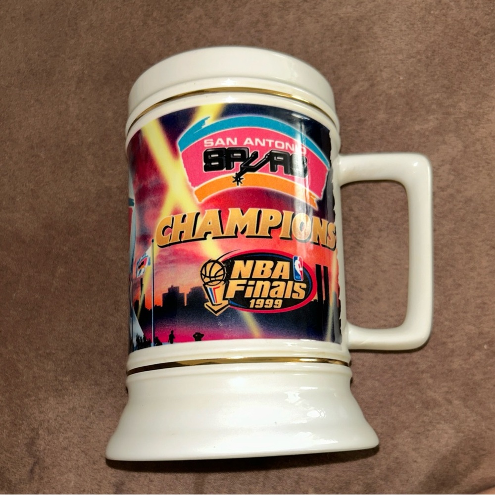 1999 NBA Finals Champions San Antonio Spurs Beer Stein Mug
